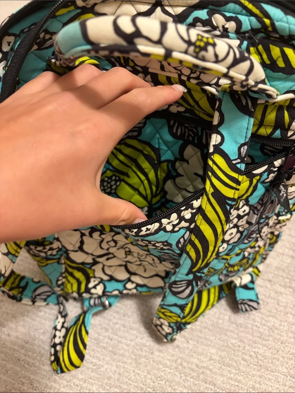 Vera Bradley compact quilted